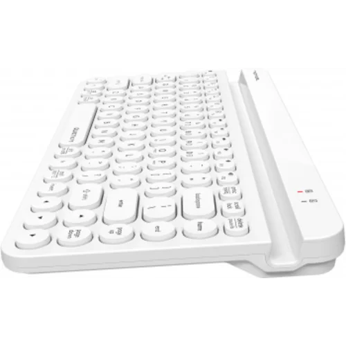 Клавиатура A4Tech Fstyler FBK30 белый USB беспроводная BT/Radio slim Multimedia (FBK30 WHITE) Клавиатура A4Tech Fstyler FBK30 белый USB беспроводная BT/Radio slim Multimedia (FBK30 WHITE)